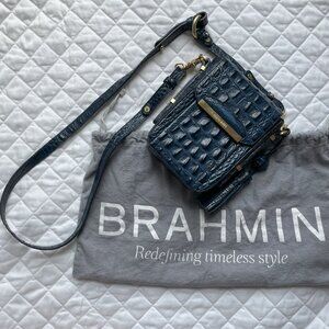 Brahmin Mini Blue Crossbody
